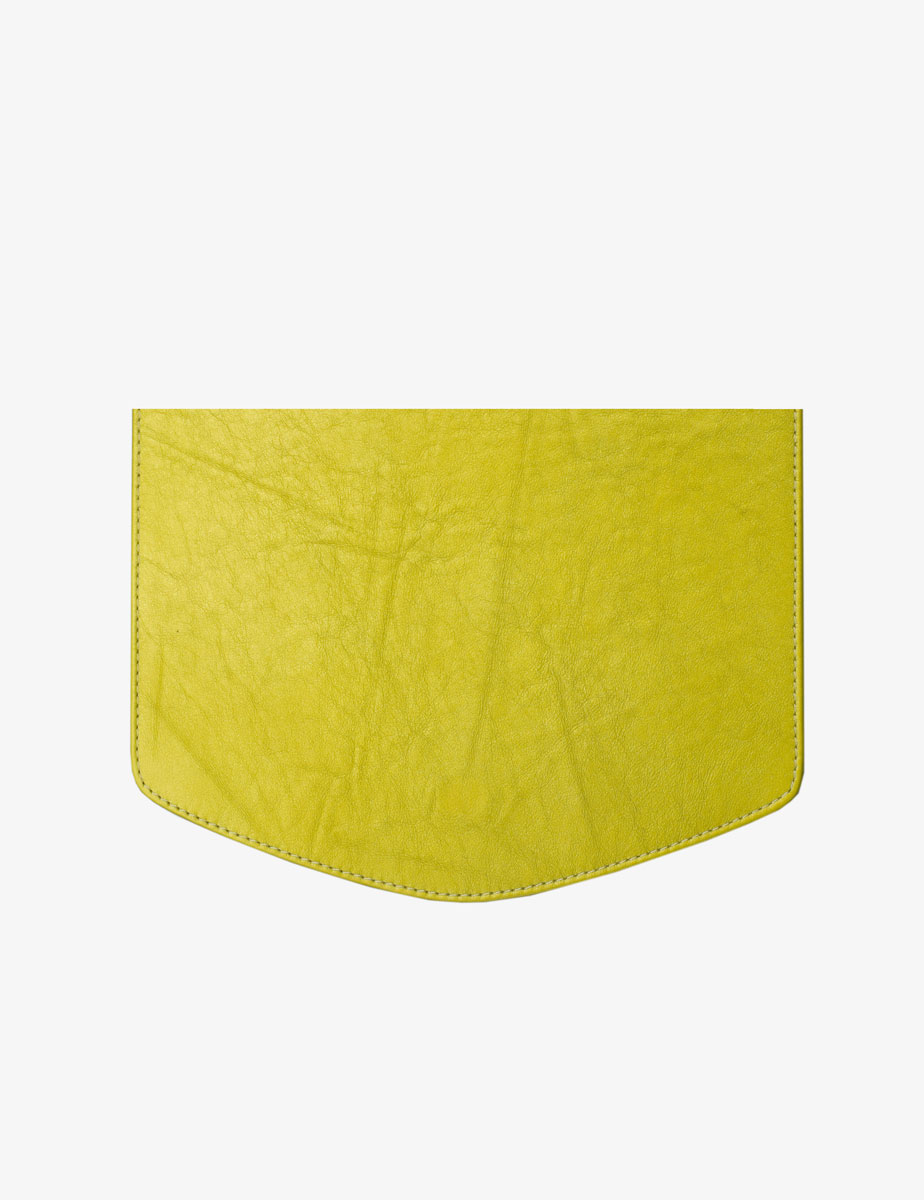 Zielona torebka z frędzlami duo Luna apple green yellow lime white set VI triangle 13