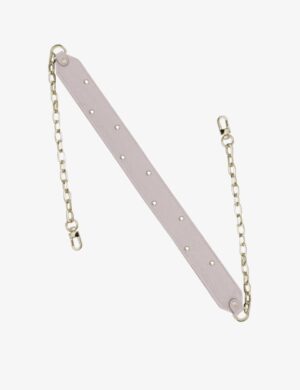 DŁUGI PASEK pink quartz chain drops