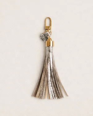 Frędzel skórzany do torebki simple bright mirror