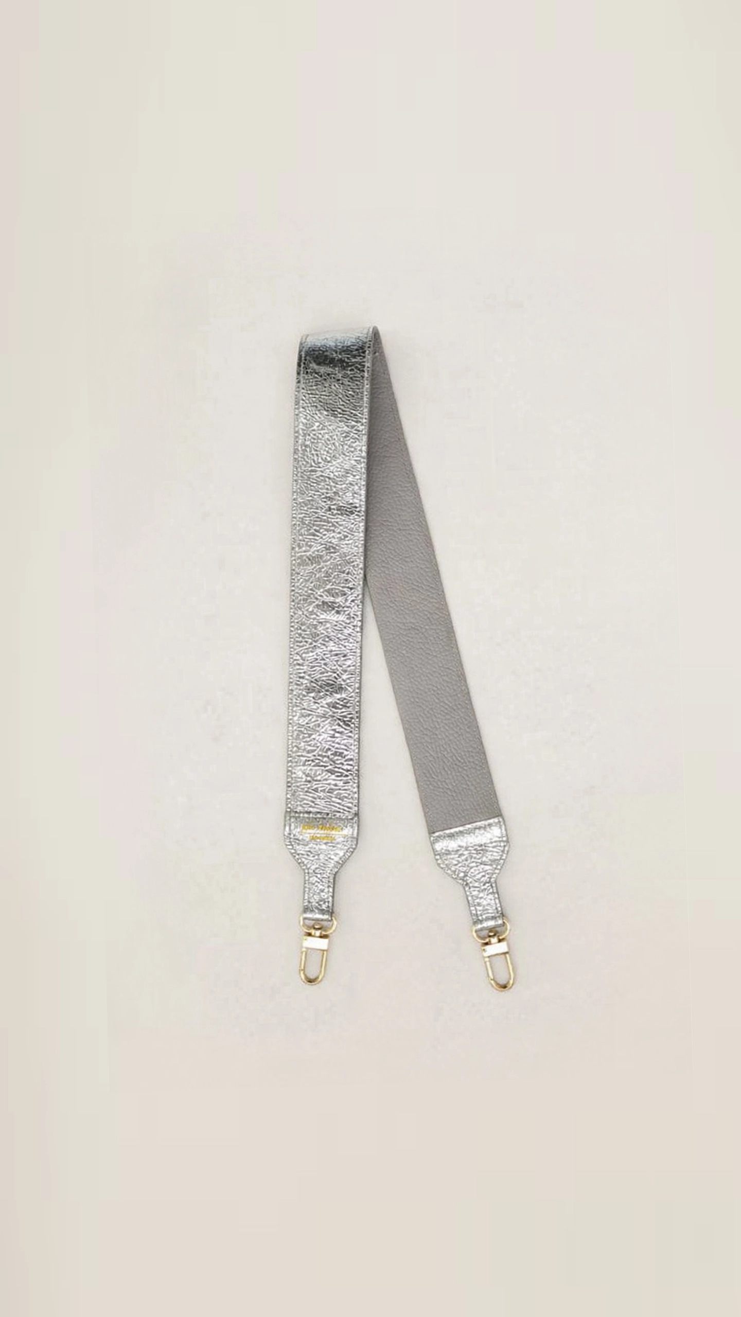 Skórzany długi szeroki pasek Bright Mirror