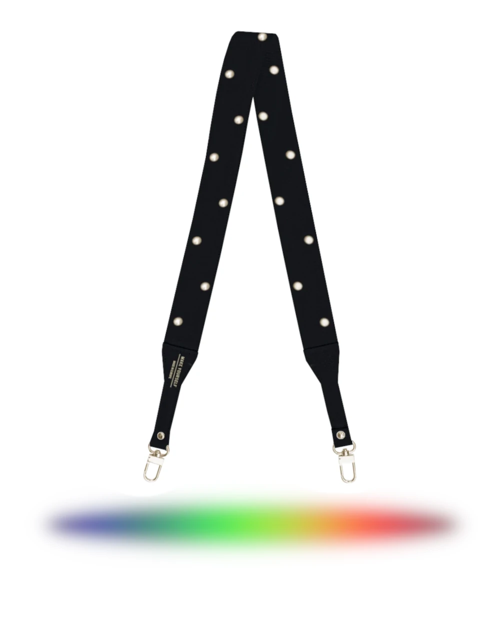 Skórzany długi szeroki pasek do torebki SLIM Drops