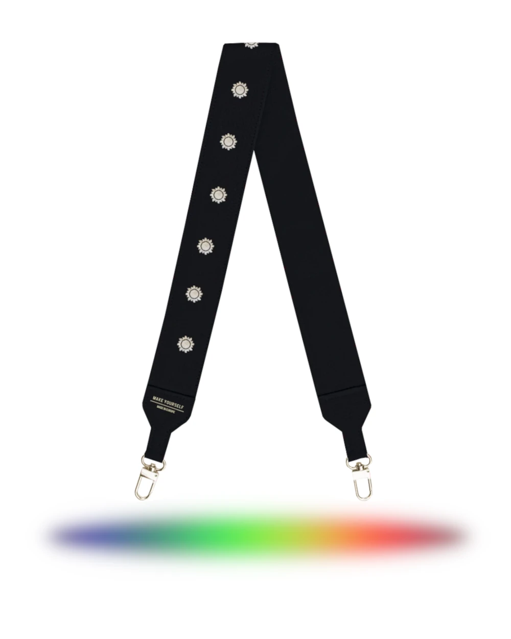 Skórzany długi szeroki pasek do torebki Sun