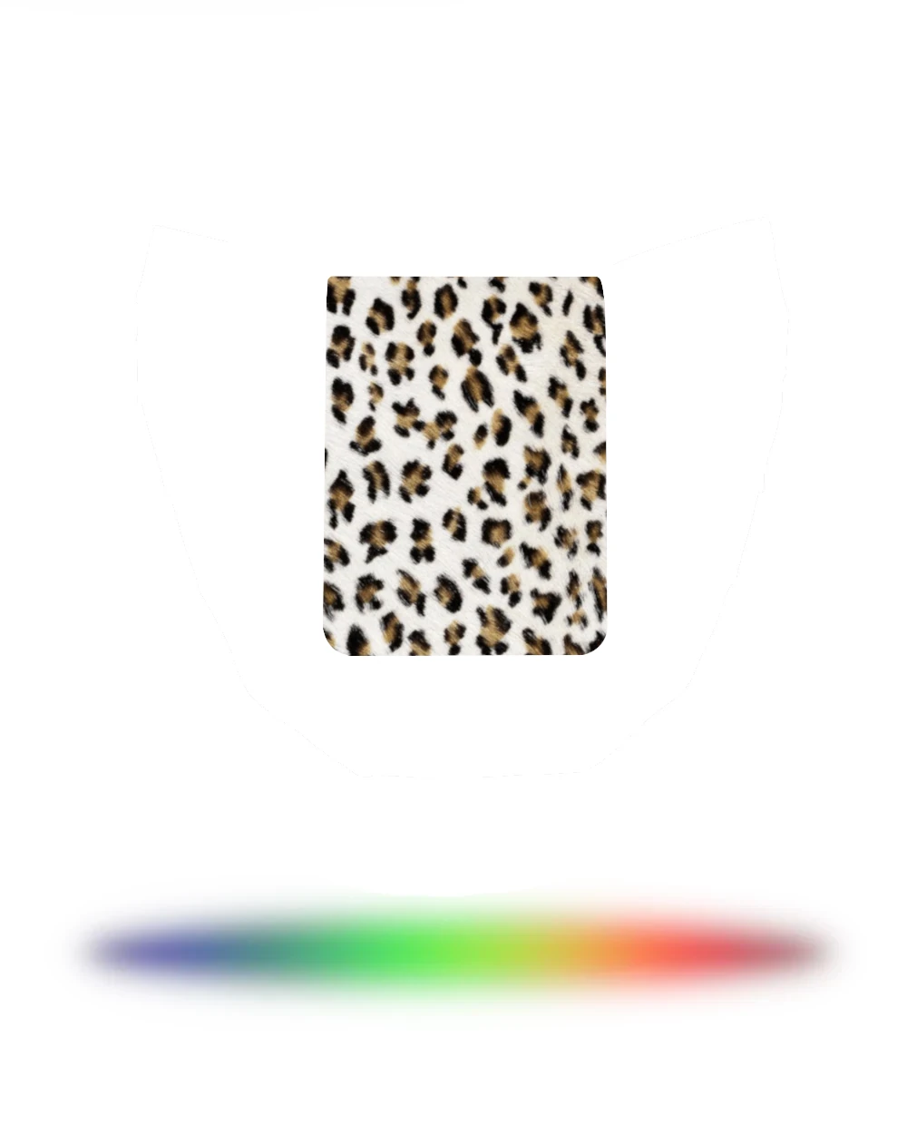 Leopard wymienna wąska klapa do torebki RECTANGULAR