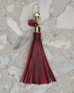 2 Frędzle skórzane do torebki SIMPLE Young Wine