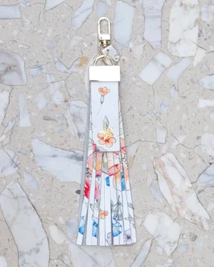 2 Frędzle skórzane do torebki STARS Floral