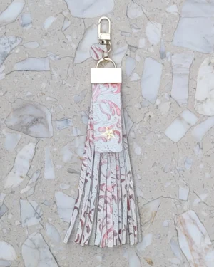 2 Frędzle skórzane do torebki STARS White Wild Roses