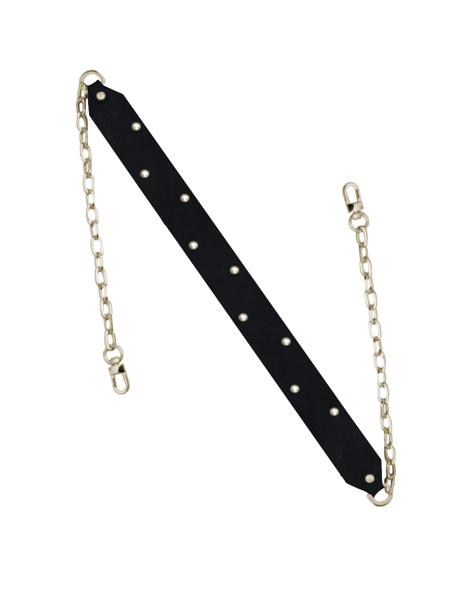 Długi pasek z łańcuszkiem II Ankier Black Sesame Drops