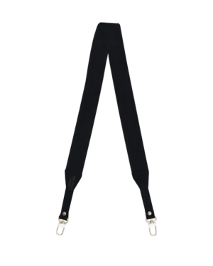 Długi pasek zamszowy Black Sesame SLIM