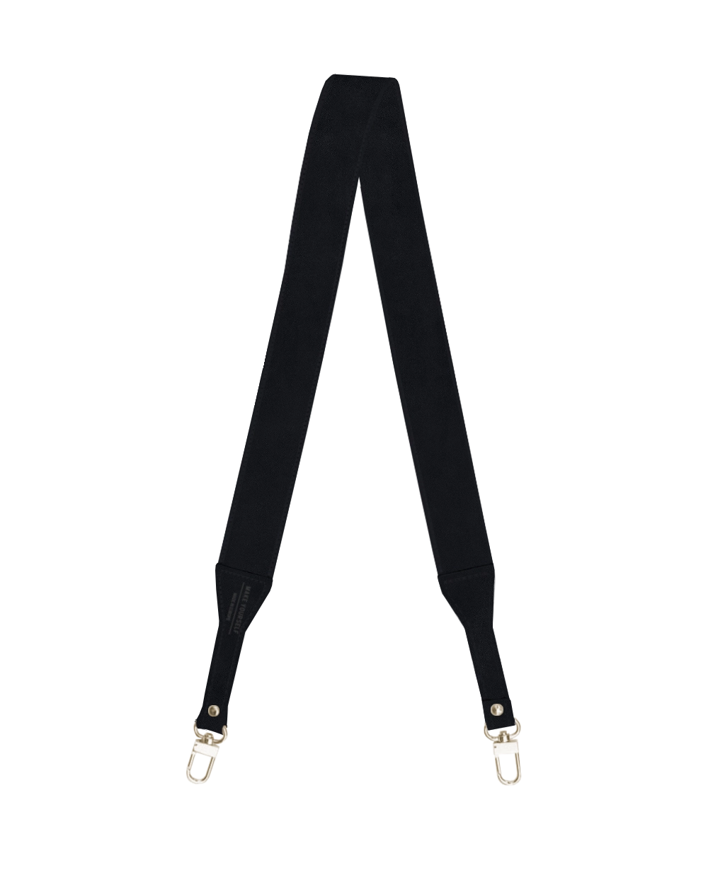 Długi pasek zamszowy Black Sesame SLIM