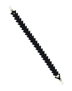 Krótki pasek zamszowy Black Sesame Triangle