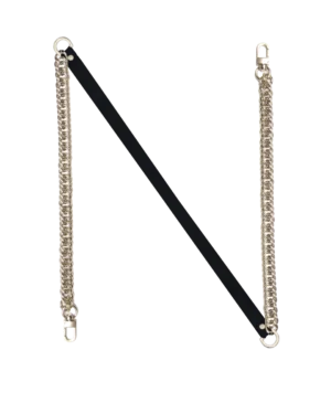 Pasek łańcuszek do torebki THIN II Curb Black Sesame