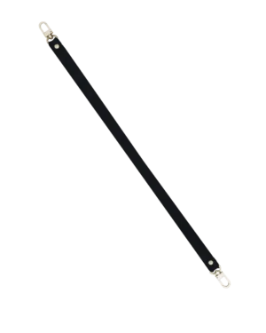 Zamszowa rączka do torebki THIN Black Sesame