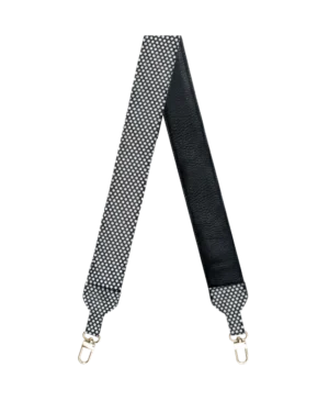 Długi pasek zamszowy Polka dot
