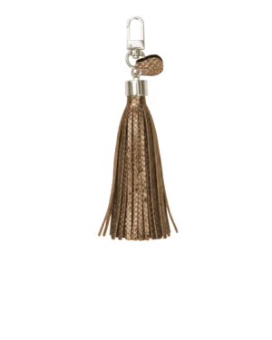 Frędzel skórzany do torebki SIMPLE Copper Snake