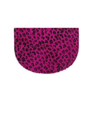 Leopard Magenta Wymienna klapa z włosiem Full Moon