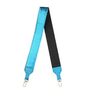 Skórzany długi szeroki pasek Blue Mirror