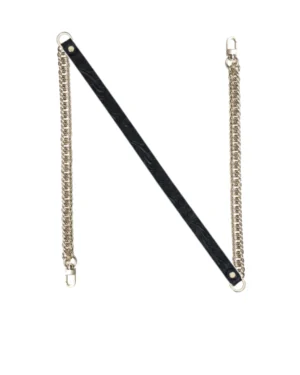 Pasek łańcuszek do torebki THIN II Curb Black Wild Roses