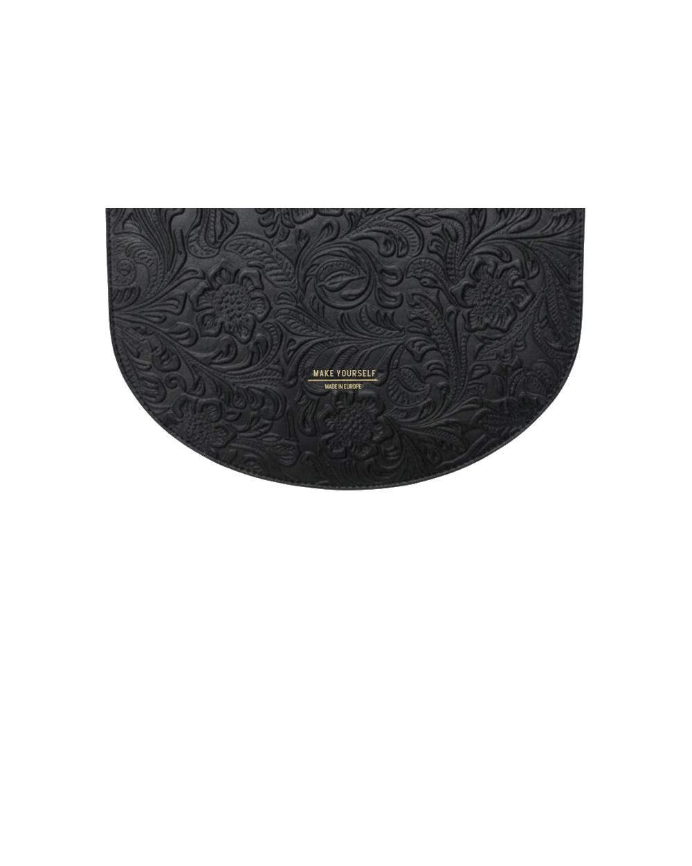 Wymienna klapa skórzana Black Wild Roses Moon