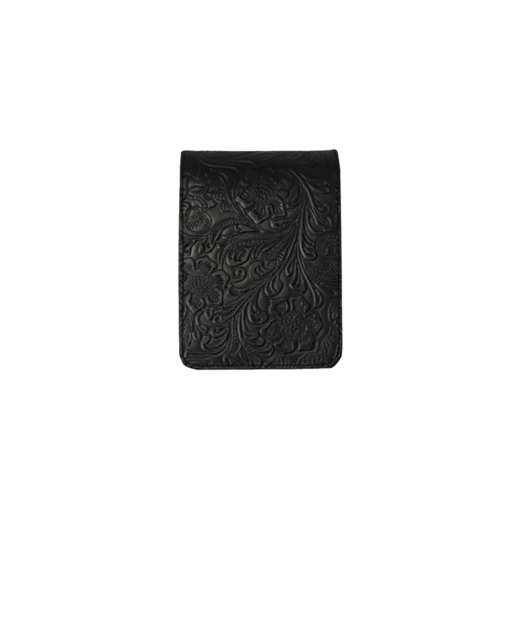 Wymienna klapa skórzana Black Wild Roses Rectangular