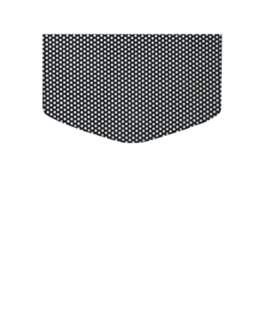 Wymienna klapa zamszowa Polka dot Pointed