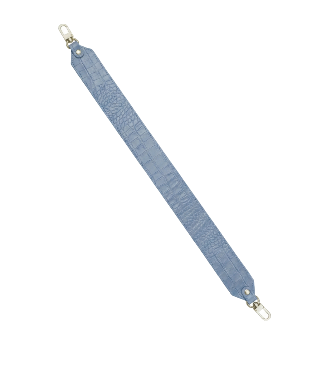 Krótki pasek do torebki Glossy cro blue