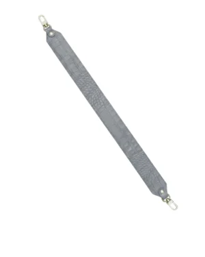 Krótki pasek do torebki Glossy cro gray