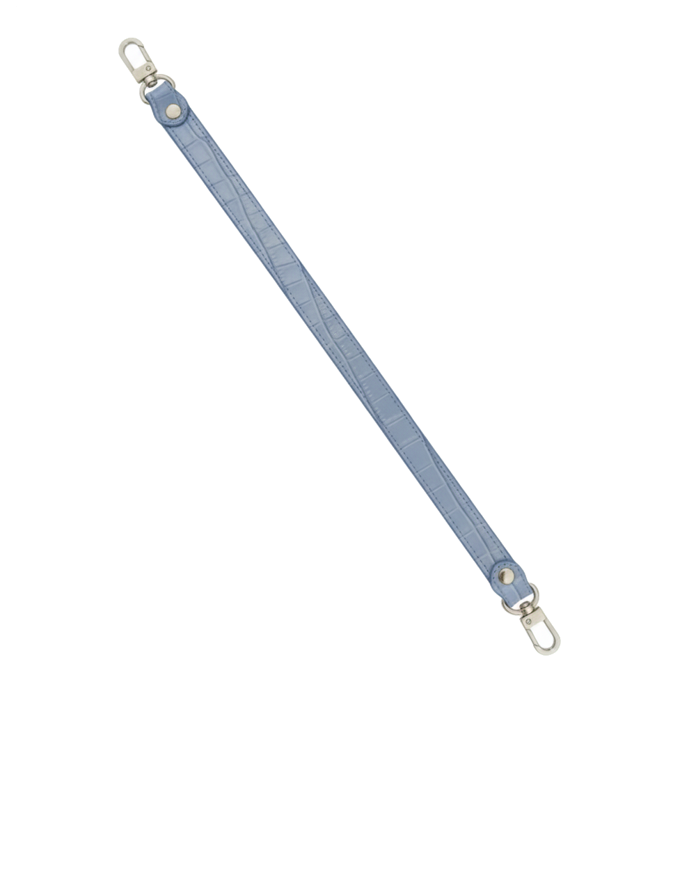 Skórzana rączka do torebki THIN Glossy Blue Cro