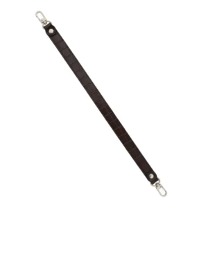 Skórzana rączka do torebki THIN Glossy Brown Cro