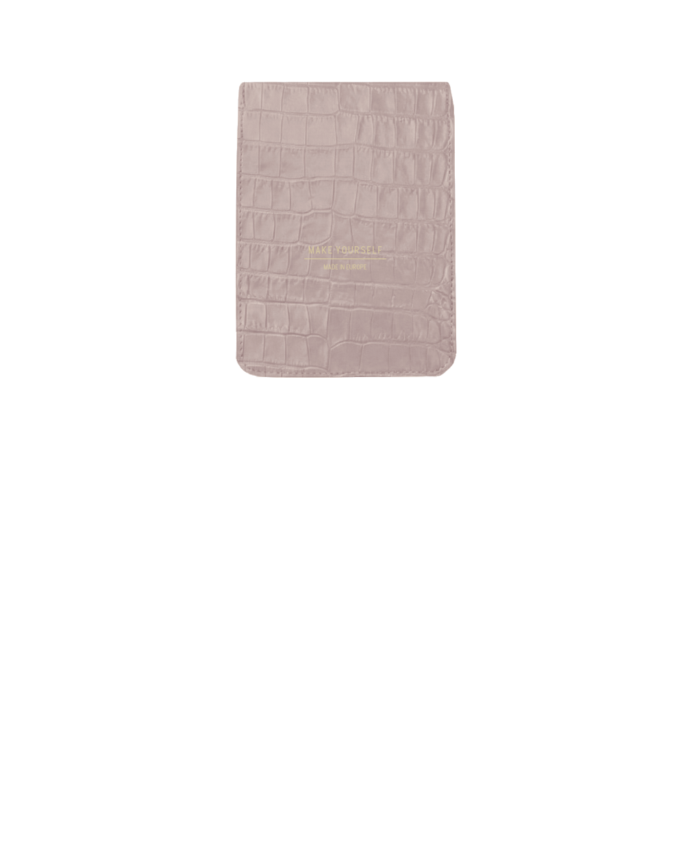 Wąska klapa do torebki RECTANGULAR Glossy cro pink