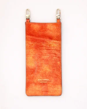 KLAPA skórzana RECTANGULAR Orange Mirror