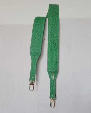 Długi pasek do torebki SLIM Flores Green