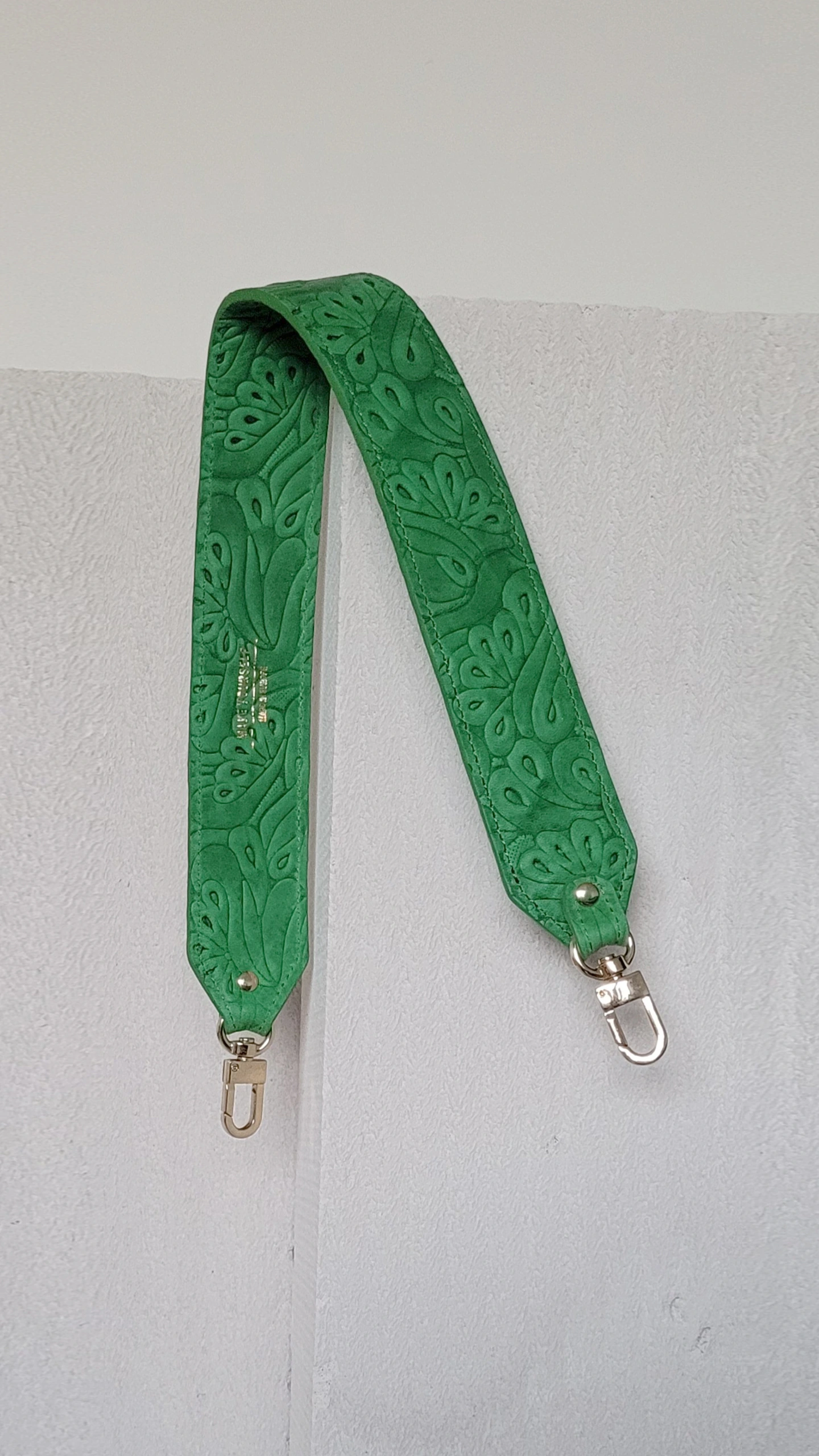 Krótki pasek do torebki WIDE Flores Green