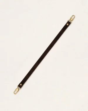 Krótki pasek do torebki THIN Choco