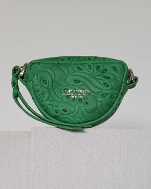 Skórzana torebka modułowa LUNA XS Flores Green