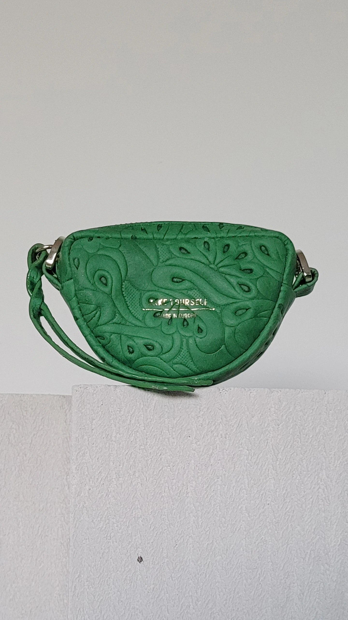 Skórzana torebka modułowa LUNA XS Flores Green