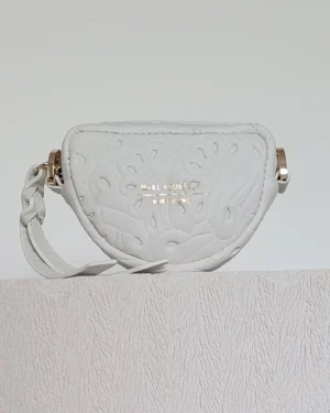 Skórzana torebka modułowa LUNA XS Flores White