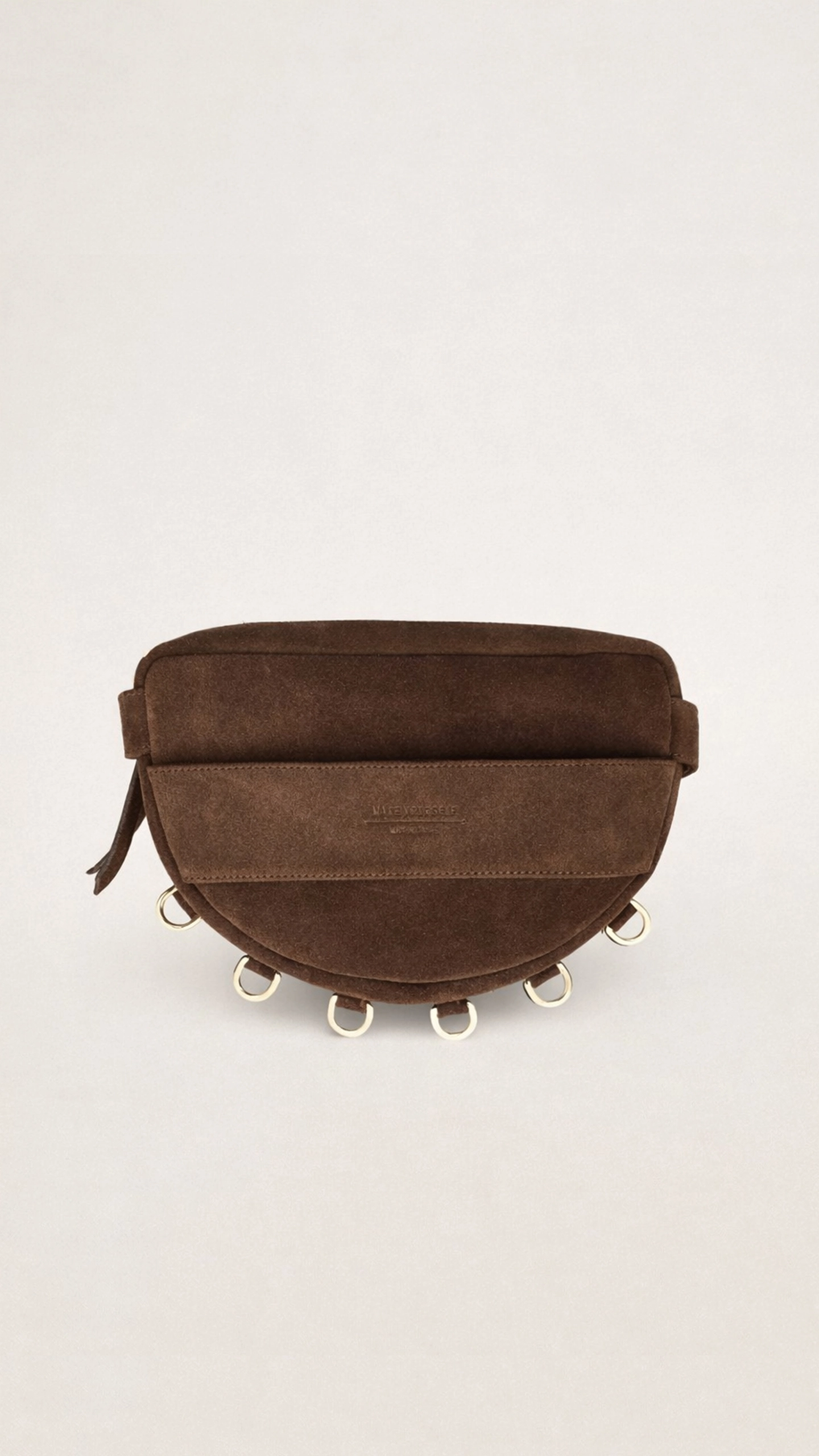 Skórzana torebka modułowa LUNA M Choco